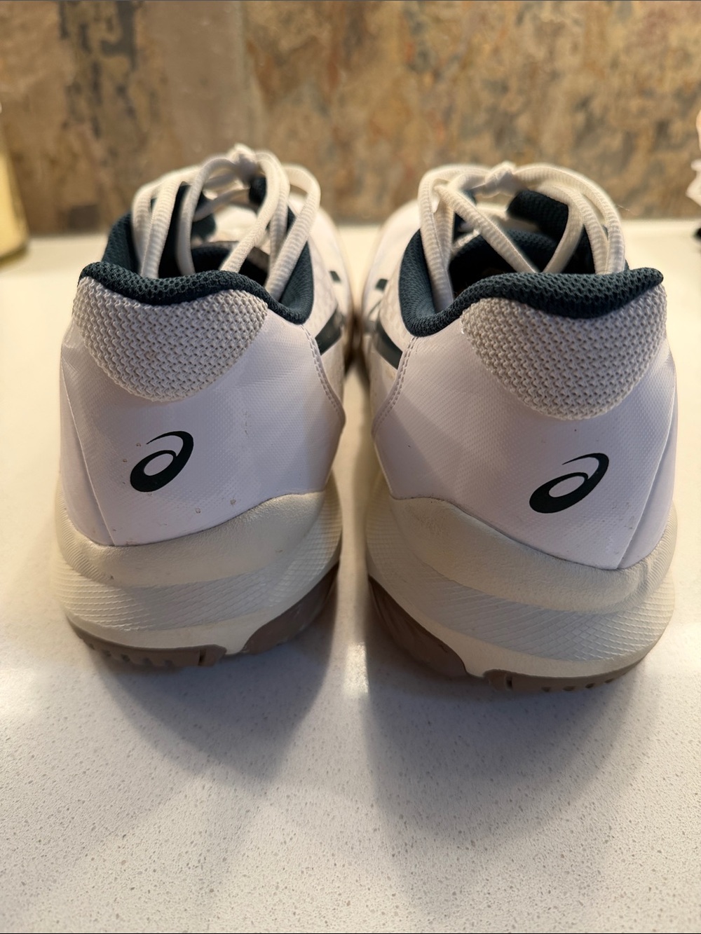 ASICS MENS GEL-CHALLENGER TENNIS/PICKLEBALL SHOES- WHITE & NAVY - SIZE 14 - Picture 5 of 10
